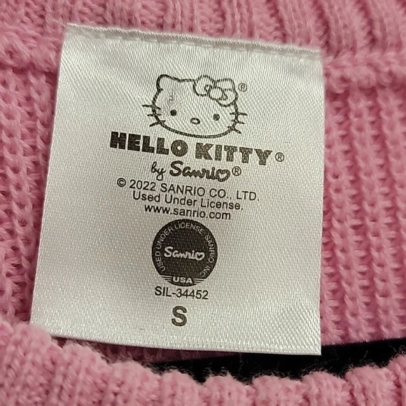 Sanrio Pink and White Hello Kitty Sweater Vest - Picture 2 of 3